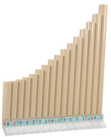 YARNOW Educational Pan Flute 16 Pipes in C Key Made of Abs Resin for Beginners and Students with Environmental Material, for Musical Education and Hand Coordination Exercise