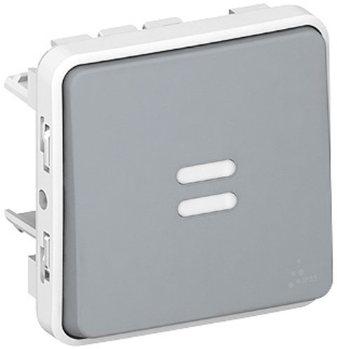 Legrand Plexo LEG69922 strömbrytare eller växelströmbrytare, grå