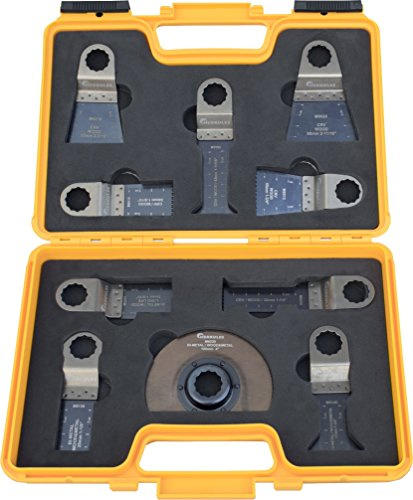 Herkules M1500 für Fein Super Cut Sägeblätter-Sortiment für Super CUT Multi Schleifer im Kst-Koffer, 10-tlg., für Multischleifer