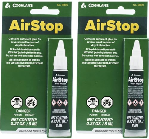 Coghlan's Airstop Vinyl Inflatables Repair Liquid Patch for Air Mattress 2-Pack