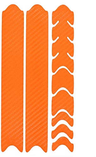 AlphaShield K099 Film de protection autocollant pour cadre de vélo, VTT, BMX, Orange carbone