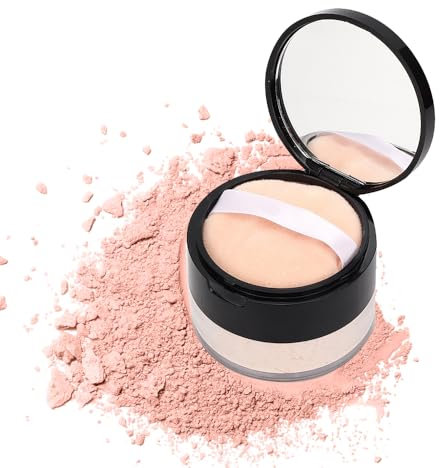 Makeup Finish Cipria in polvere, polvere fissante idratante a lunga durata per il controllo dell'olio per viso e capelli - 15 g