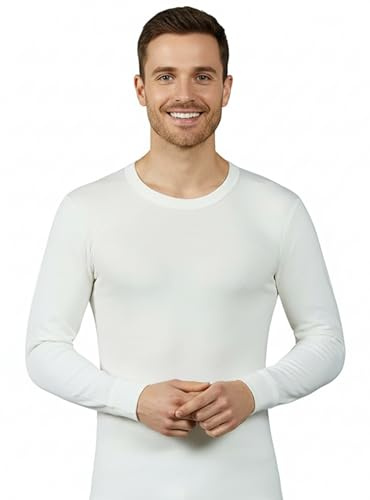 VP PINUCCIO VENEGONI Set 2 Magliette Uomo Manica Lunga in Lana e Cotone | Intimo Termico Made in Italy, Morbide sulla Pelle