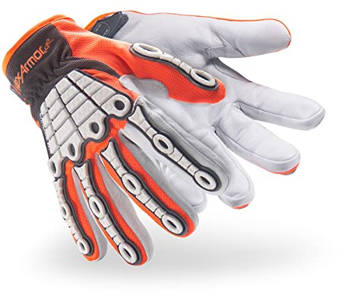 HexArmor Cut-Resistant Impact Protection Breathable Work Gloves | Chrome SLT ® Series 4073 | Medium