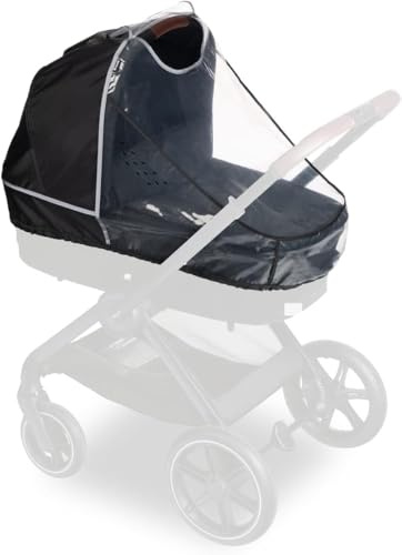 Hauck Universellt regnskydd barnvagn babybadkar, reflekterande kant, kontaktfönster, bra luftcirkulation, enkel fastsättning, kompatibel med hauck Runner serien, transparent