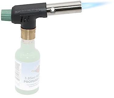 Flame King FK-PV777CGA Mini Propane Blow Torch Head 10,000 BTU for Kitchen, Soldering, Searing, Charcoal/Fire Pit Lighting