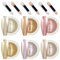 GZMAYUEN Roségold Chrom Pulver für Nägel Mirror Nail Chrome Powder, 6Pcs Metallic Chrom Nagel Pulver Nagelpulver Chrome Pigmente Nägel
