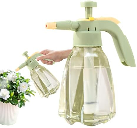 Nlrlo Handpumpensprüher, Handgartenpumpensprüher, Handrasen-Drucksprüher 1,5 l – Handheld-Mehrzweck-Gartenpumpensprüher mit verstellbarer Düse, Sprühanlage, Hausreinigung