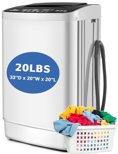 Nictemaw 2.8Cu.ft Portable Washing Machine with Hot/Cold Dual Inlets