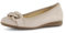 Gabor Damen Klassische Ballerinas, Frauen Flats,Moderate Mehrweite (G),Slip-ons,klassisch elegant,Ballerinen,Pumps,Oak (Uni),37 EU / 4 UK