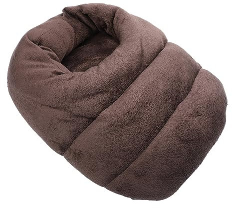 Holibanna Fußwärmer usb heizpad heitzkissen heat sohlenwärmer Heizbare Schuhe Beheizbare Hausschuhe Heizschuhe Handwärmer Fuß wärmendes Kissen fußwarmes Kissen superweiches Vlies Coffee