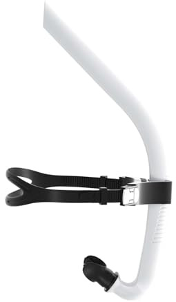predolo Boccaglio Subacqueo per Uomo E Donna, Accessorio per Supporto Respiratorio, Tubo di Respirazione Portatile, Boccaglio Frontale per Sport Acquatici, Bianco