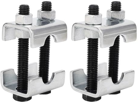 Aramox Strumento Compressore a Molla Molla Strumento Compressore Strumo a a in Acciaio Carbone Regolabile per Auto Camion con Chiave per la Regolazione dell'altezza della Guida 1-2in