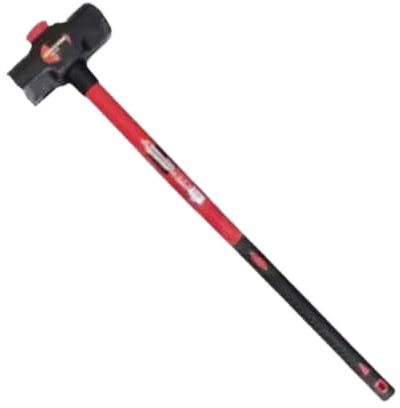 Dunnet Tools 10lb Sledge Hammer with Forged Steel Construction | 16-Inch Fibreglass Handle | Demolition Tool for Breaker & Framing Tasks with Anti-Vibe Grip & Durable Wedge Design