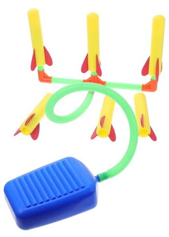 YARNOW Lance Roquette Jouet pour Garçon Fille Fusées Volantes avec Rampe au Pied Jeu Extérieur Amusant
