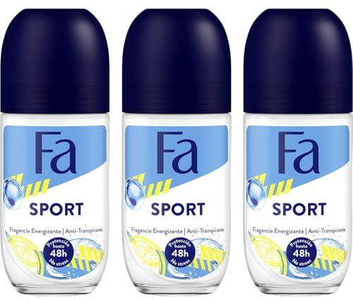 Fa Deodorant 1.7 Ounce Roll-On Sport (50ml) (3 Pack)