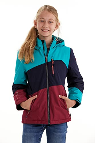 Killtec girls Chaqueta funcional con capucha - Lynge GRLS JCKT B, azur, 38, 35490-000