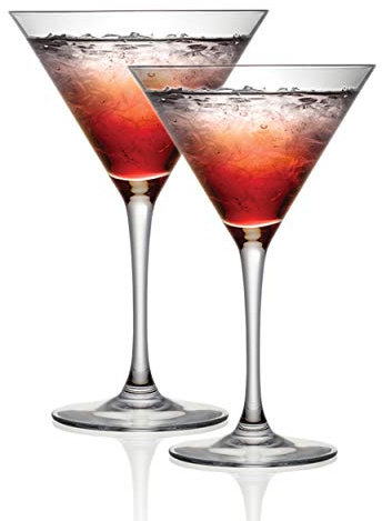 Cristal D’Arques P506388 Set of 2 Cocktail Glasses, 300 ml, Festive Celebration Serving Glass, Chip Resistant, Dishwasher Safe - Drinkware for Espresso Martinis, Prosecco, Champagne