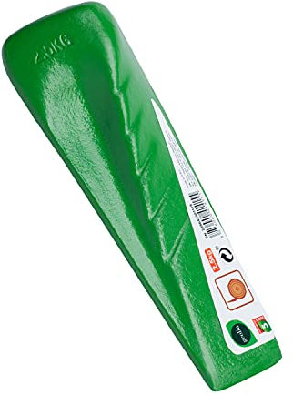 GEOLIA - Coin de fendage - Acier - 2,5 kg - Coin de fendage rotatif en bois - Coin de fendage forgé en acier - Cale d'abattage