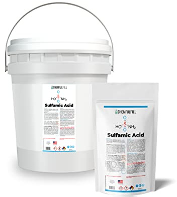 Chemfulfill Sulfamic Acid – Descaling, Cleaning, Polishing (40 Pound Bucket (40 lbs))