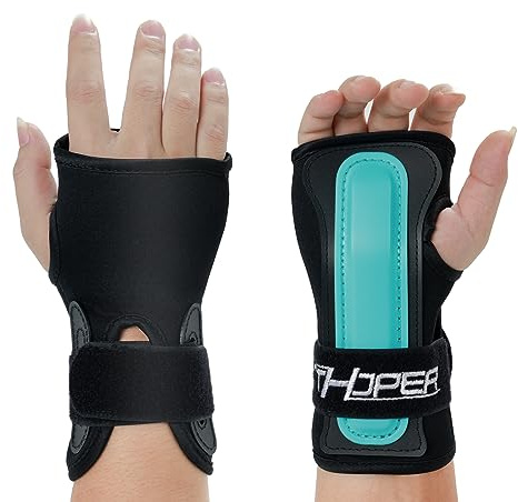 CTHOPER Muñequeras Protectoras para Snowboard, Esquí, Skateboarding - Protector de Muñeca y Mano, Soporte Deportivo (1 Par) M