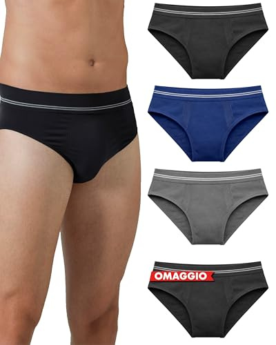 Risalti Slip Uomo Microfibra 3 pz - Mutande Uomo Slip Traspiranti, Abbigliamento Intimo Uomo, più Morbidi degli Slip Uomo Cotone, Senza Cuciture, Men Underwear - Made in Italy