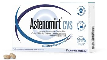 BIOFTA® Astenomirt CVS 20 compresse - Integratore per il benessere della vista con Taurina, Zinco ed estratti di mirtillo