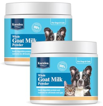 Whole Goat Milk Powder for Dogs & Cats | Digestive Health | Gentle on Digestion | Healthy Protein and Fats & Nutrients | Dog Milk | Cat Milk | 200g x 2 packs