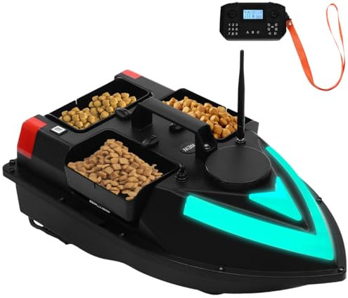 biusgiyeny Futterboot GPS-Smart-RC Wireless-Köder-Boot Angelköder-Boot RC Boot GPS Köderboot Futterboot GPS Köderlieferboot Angelköderboot 5200mah,3 Köderboxen