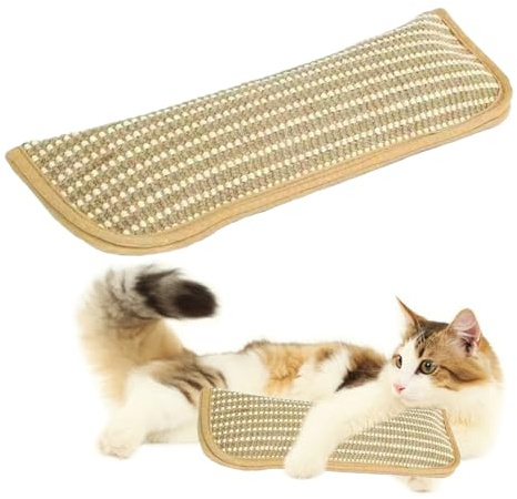 LUYIEDHA Giocattolo di erba gatta giocattolo gatto con erba gatta giocattolo erba-gatt per gatti domestici e gattini sisal naturale per gattini gioco interattivo e masticazione (Beige)