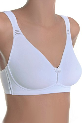 Sassa Sport-BH vorgeformt - Soutien-Gorge de Sport - Emboîtant - uni - Femme - Blanc (Weiß 00100) - 105D (Taille Fabricant:90D)