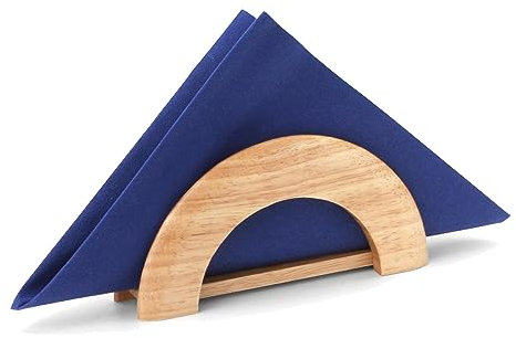 Continenta Serviettenhalter aus Gummibaumholz, Serviettenständer, Größe: 18 x 8,5 x 4,5 cm