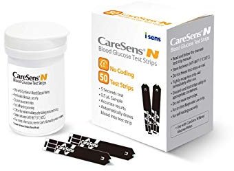 CareSens N Blood Glucose Test Strips (50 ct) - Only for CareSens N Family Meter Kits…