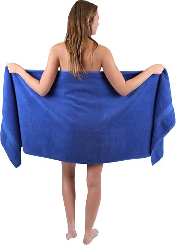 Betz Saunatuch XXL Badetuch Liegetuch Strandlaken Saunahandtuch Premium Frottee 100% Baumwolle Größe 70 x 200 cm Farbe Royalblau