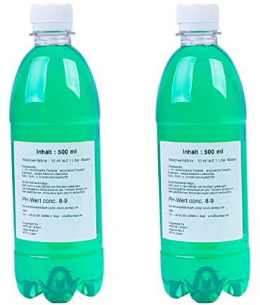 Lot de 2 nettoyants concentrés universels - Pour aspirateurs Vorwerk Kobold, SP520, 530, 600, SPB100, SP7 - Performance de nettoyage parfaite - Qualité supérieure