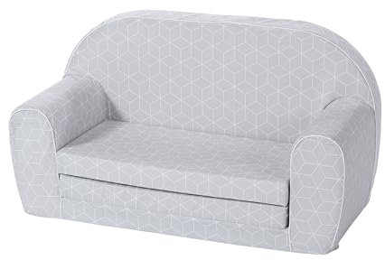 Knorrtoys 68445 - Kindersofa - Geo cube grey