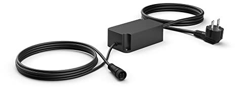 Philips Hue Outdoor 40W Niedervolt Netzteil, Schwarz, EU-Stecker, wetterfest