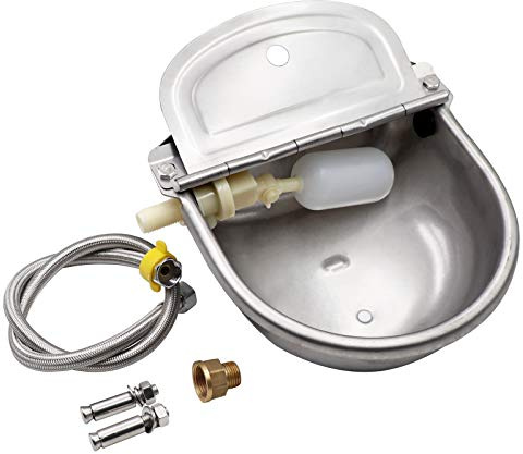 Svauoumu Abreuvoir Automatique Abreuvoir Chevaux Chien 4 en 1 Inoxydable,Utilisé pour BéTail Cheval Porc Mouton Alpaga Chien Buveur Outil D'éLevage