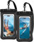 Spigen wasserdichte Handyhülle [Aqua Shield] [2 Stick] IPX8 wasserfeste Handytasche Unterwasser Hülle kompatibel mit iPhone 16/15/14/13 Serien, Galaxy S25/S24/S23 und Allen Smartphones - Schwarz