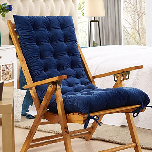 Morbuy Cojín para Tumbona de Jardín, Suave y Cómodo Cojín Reclinable Colchoneta Tumbona Exterior Ideal para Tumbonas, Sillas y Hamacas (48x120cm,Azul)