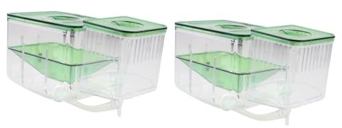 Angoily Aquarium Fischbecken 2 Stück Box Aquarium Abdeckung Fischlarven 10-Gallonen-Aquarium