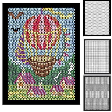 Yonuaret Libro de pintura por números, 12/24/36 color por número: libro para colorear por números libro de texto para pintar de secado rápido juego de acuarela de doble cara libro educativo para