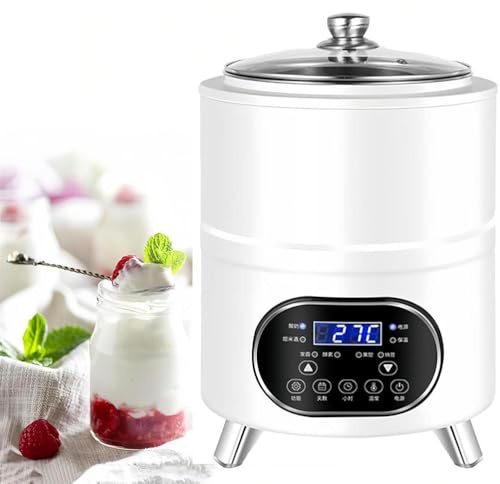 TUPOSTAR Yogurt Fermentation Machine, 400W Automatic Yoghurt Maker Machine, with Time and Temperature Control, Probiotic Yogurt Maker for Yogurt Cheese Natto,White,12L
