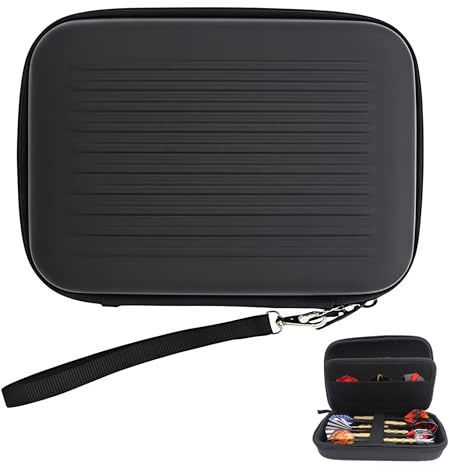 Zuuyye Custodia per dardi Blaze Pro 6 | Borsa per freccette per 6 freccette | Custodia professionale per dardi con protezione EVA | Conservazione per frecce complete (19,5x13,5x5 cm, 165g)