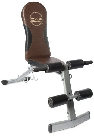 CAP Barbell Flat/Incline/Decline Bench, Brown