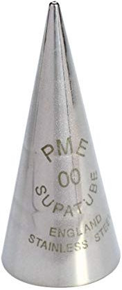 PME ST00 Bocchetta Decorativa Professionale, Acciaio Inossidabile, Argento, 1.72 x 1.72 x 3.8 cm