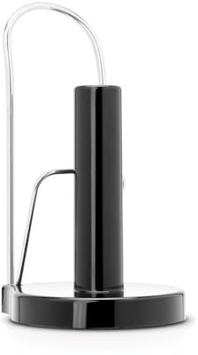 Brabantia 493546 Portarotolo da Tavolo con Sistema Roll Stop, Inox Lucido