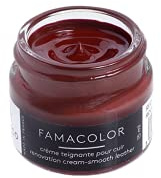 Red Rouge Famaco Leather Re-Touch Dye Renovation Cream for Leather, Shoes, Boots, Sneakers and Trainers