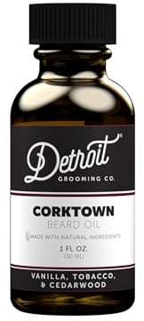 Detroit Grooming Beard Oil | Hydrating & Nourishing Formula with Vitamin E • Corktown Scent (1 oz)