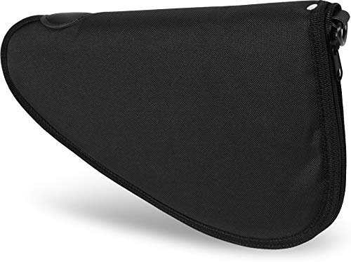 normani Abschließbare, weich gepolsterte Pistolentasche mit umlaufendem Reißverschluss und Abschließvorrichtung Farbe Dunkelschwarz Größe S